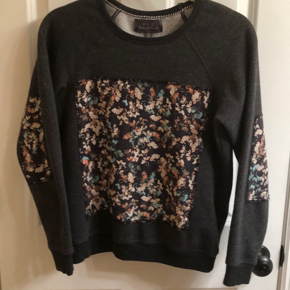 PJK Patterson J Kincaid Gray Pullover Sweatshirt size XS